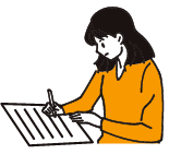 生徒のイラスト